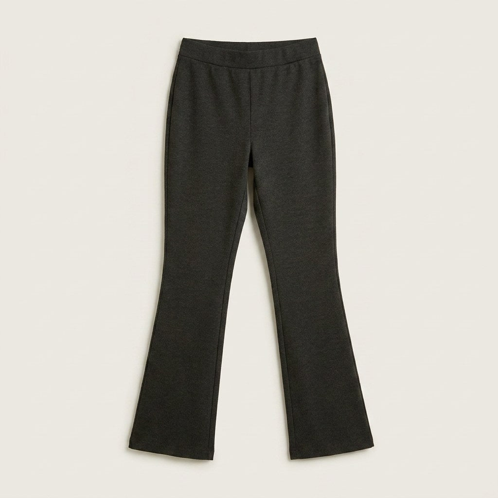 Calza Flare Marengo Con Pretina Elasticada en plano