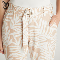 Capri Crudo Estampado Con Lazo Y Bolsillos