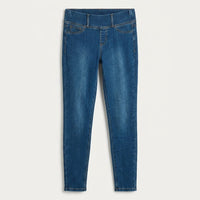 Skinny Jeans Azul Pretina Ancha en plano