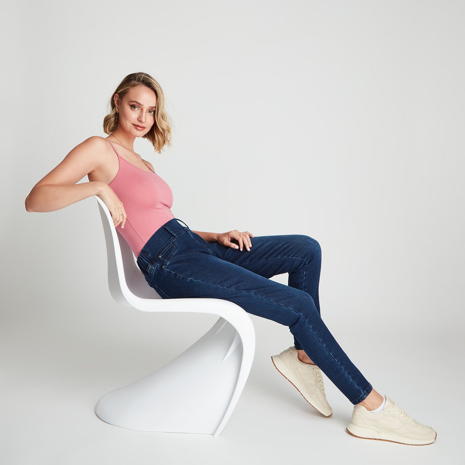 Skinny Azul Jeans Pretina Alta - Lorenzo di Pontti