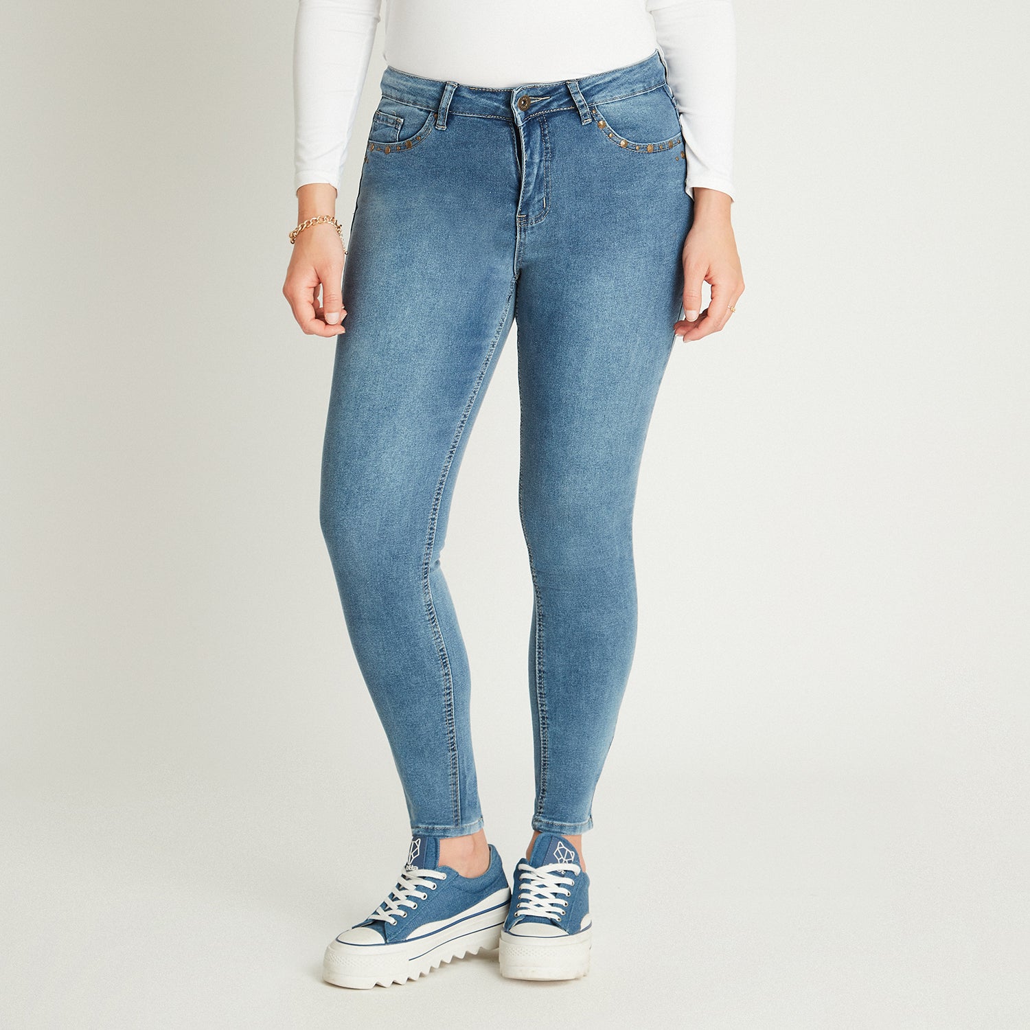 Jeans Celeste 730010 Curvi