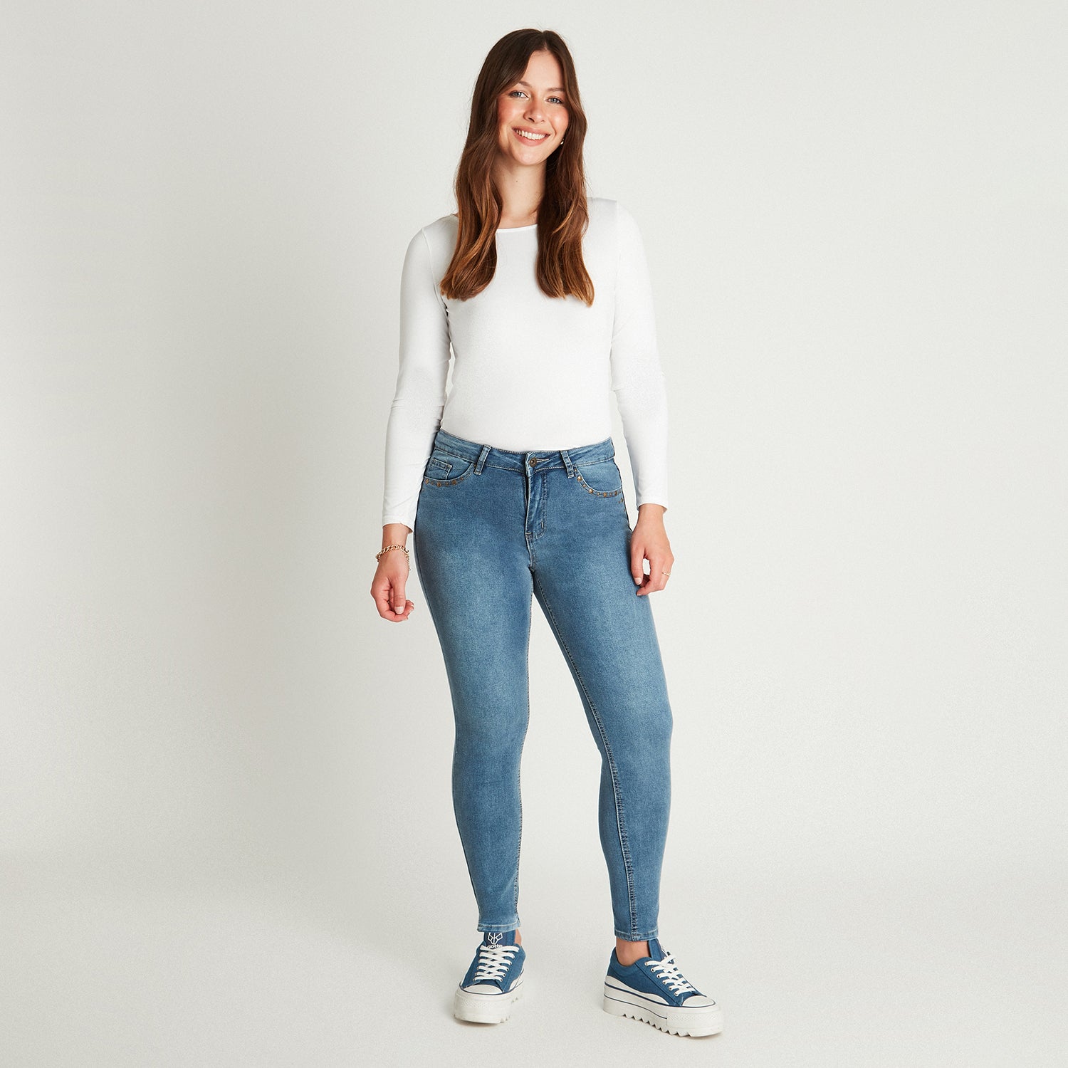 Jeans Celeste 730010 Curvi