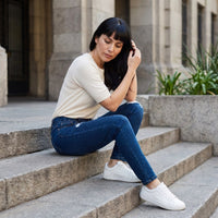 Jeans Pitillo Azul Oscuro lifestyle