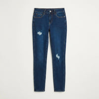 Jeans Pitillo Azul Oscuro en plano