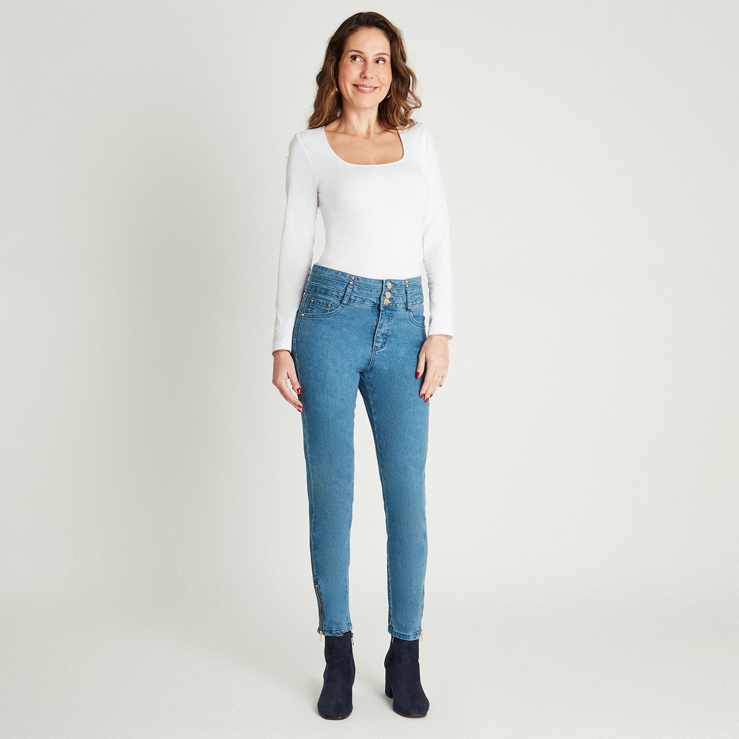 Jeans Celeste 730014 Lorenzo di Pontti