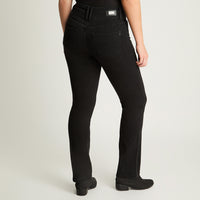Jeans Straight Negro Lorenzo Di Pontti
