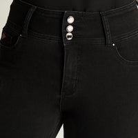 Jeans Straight Negro Lorenzo Di Pontti