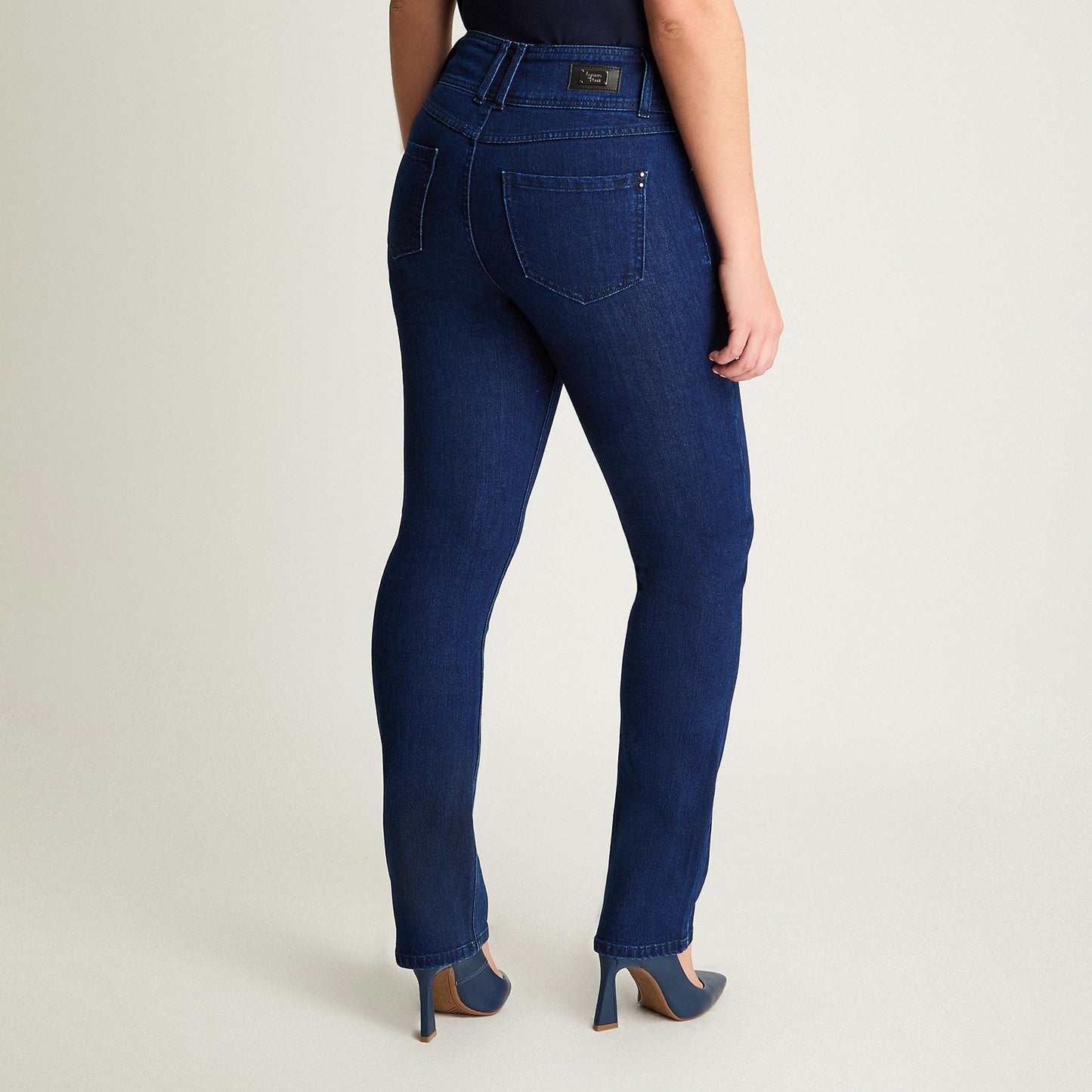 Jeans Straight Azul Lorenzo Di Pontti