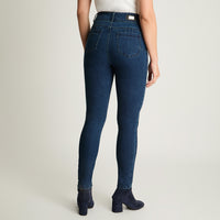 Jeans Skynny Push Up Control De Abdomen Azul Marino Lorenzo Di Pontti