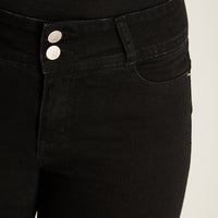 Jeans Gris Oscuro Recto Push Up - Lorenzo di Pontti