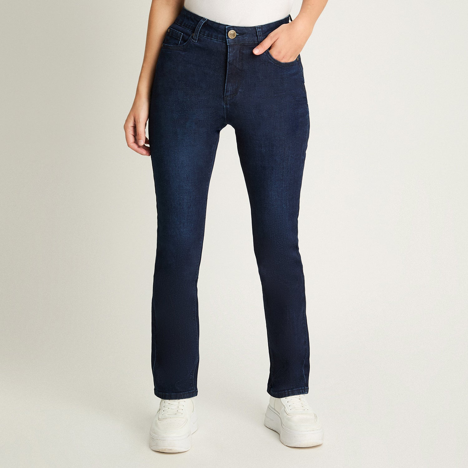 Jeans Recto 5 Bolsillos Azul Weekend