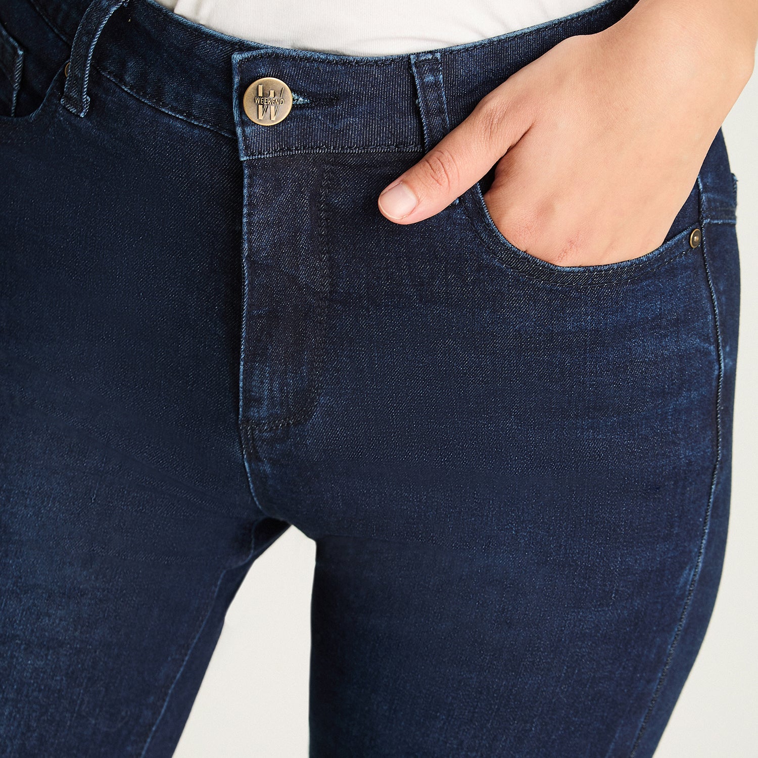 Jeans Recto 5 Bolsillos Azul Weekend