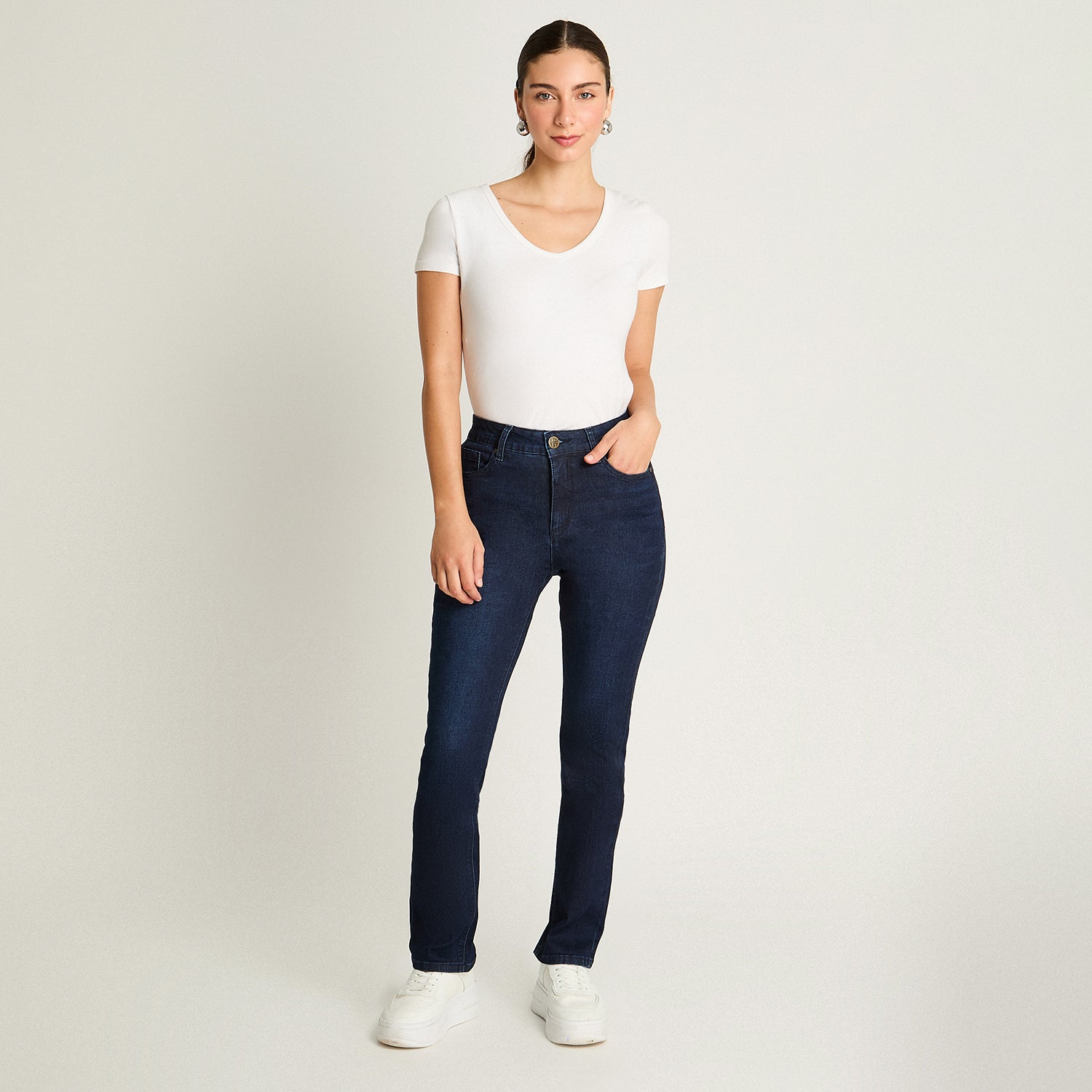 Jeans Recto 5 Bolsillos Azul Weekend