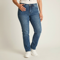 Jeans Recto Azul en modelo adulta