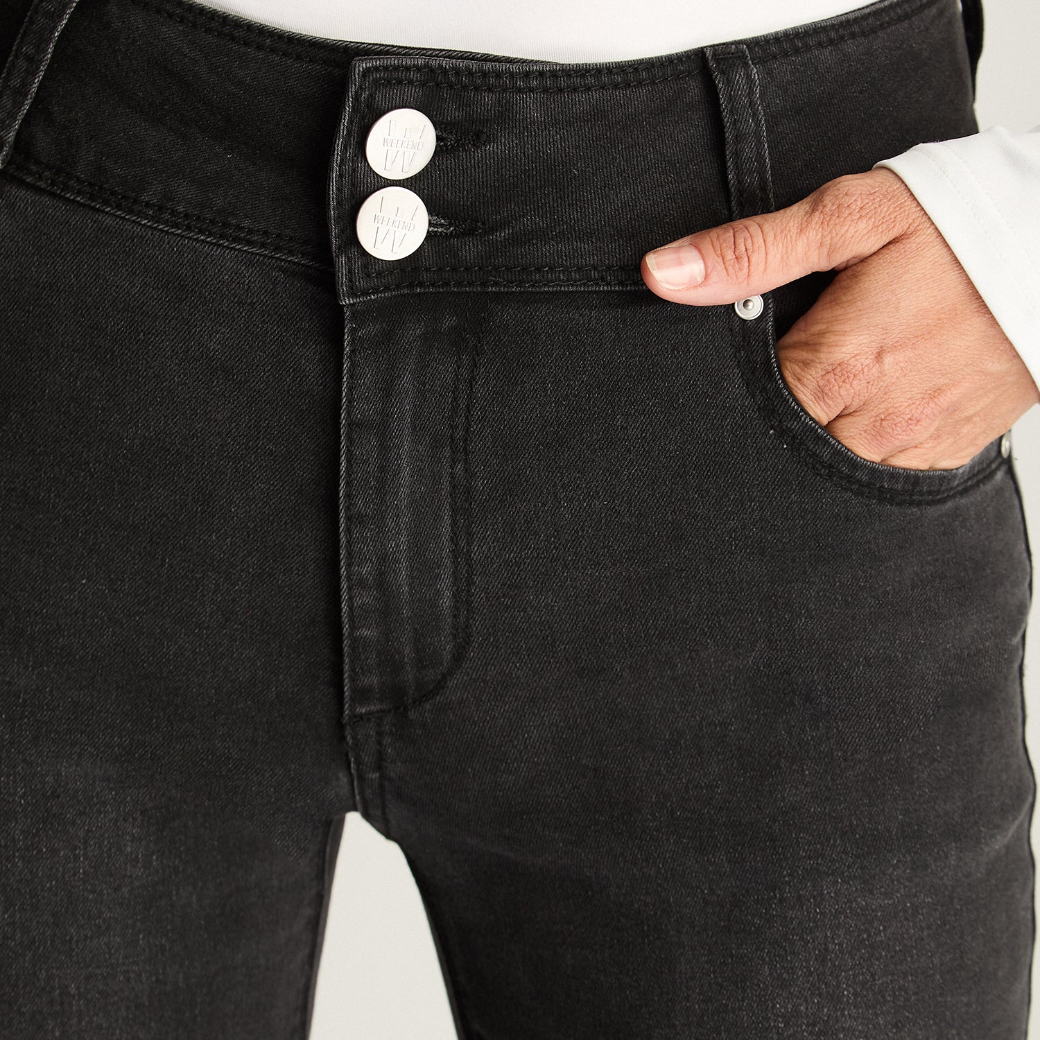 Jeans Gris Oscuro Slim - Lorenzo di Pontti