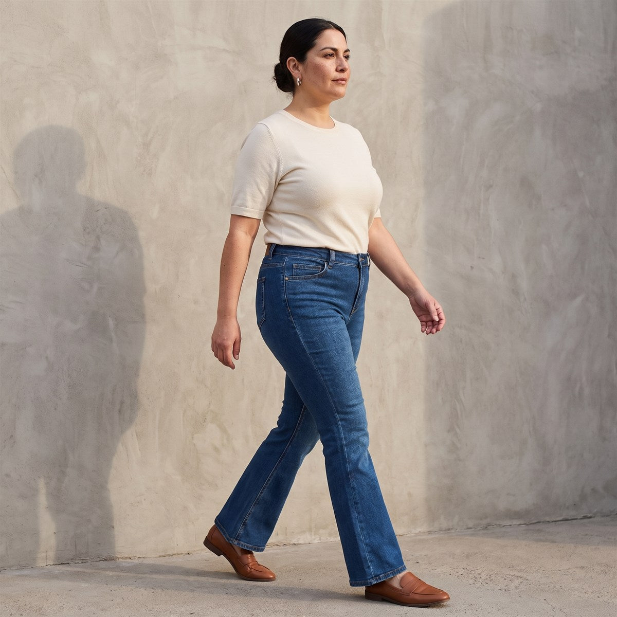 Jeans Azul Medio Flare lifestyle