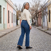 Jeans Azul Medio Flare lifestyle