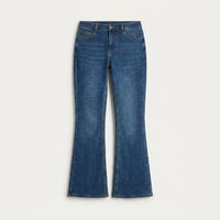 Jeans Azul Medio Flare en plano