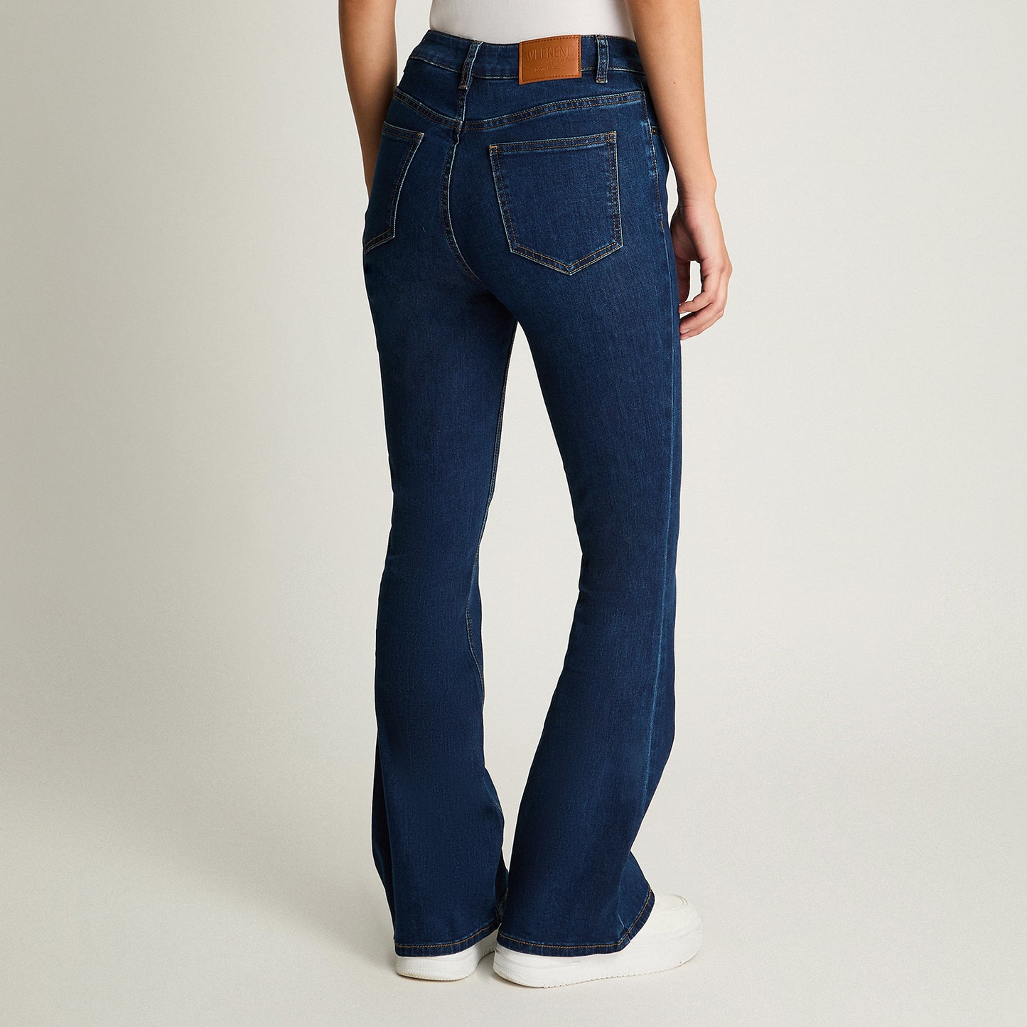 Jeans 5 Bolsillos Flare Azul Marino Weekend