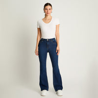 Jeans 5 Bolsillos Flare Azul Marino Weekend