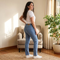 Jeans Recto Push Up Celeste lifestyle