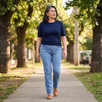 Jeans Recto Push Up Celeste lifestyle