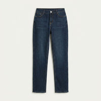 Jeans Rigido Fit Recto Básico Azul Marino en plano