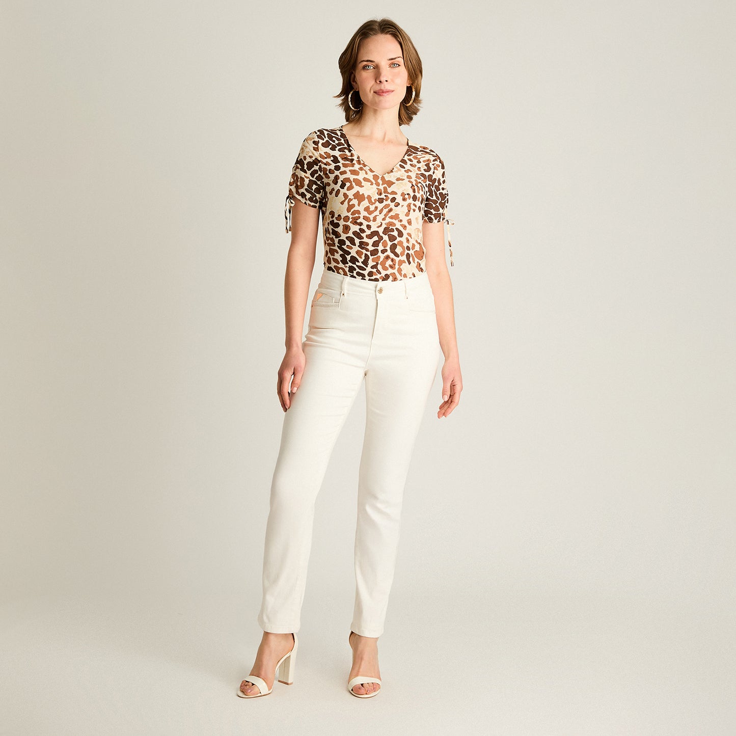 Jeans Crudo Corte Slim con Toque Stretch