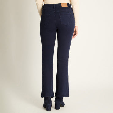 Jeans Azul Flare Elasticidad Media Calce Ajustado