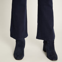 Jeans Azul Flare Elasticidad Media Calce Ajustado