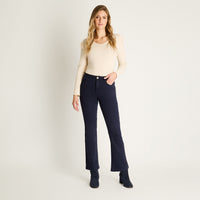 Jeans Azul Flare Elasticidad Media Calce Ajustado
