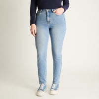 Jeans Azul Mom No Elasticado Calce Normal