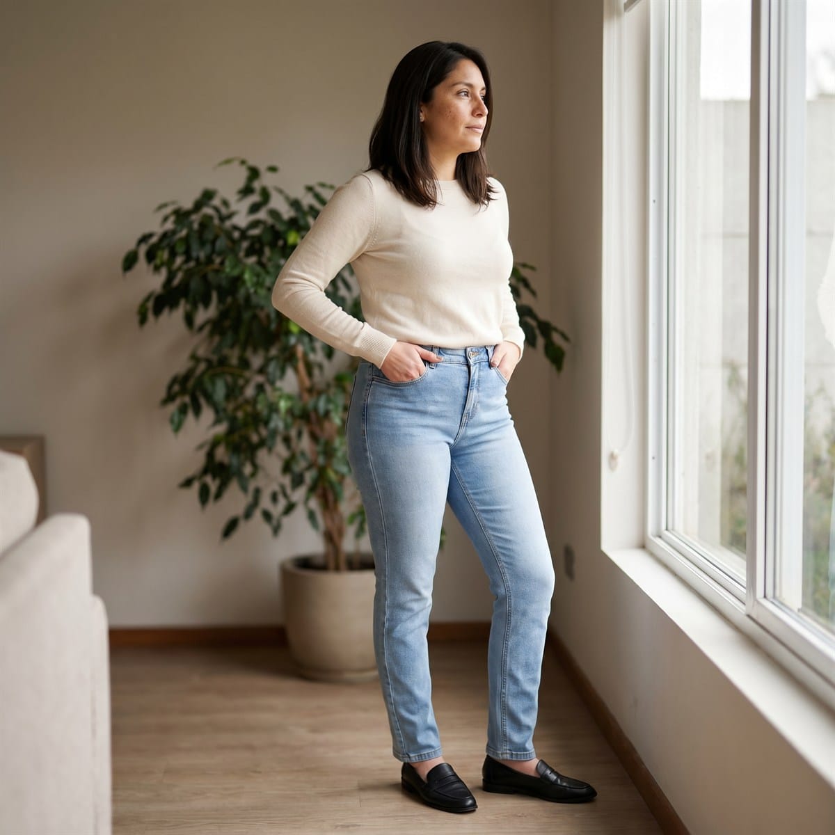 Jeans Azul Fit Recto lifestyle