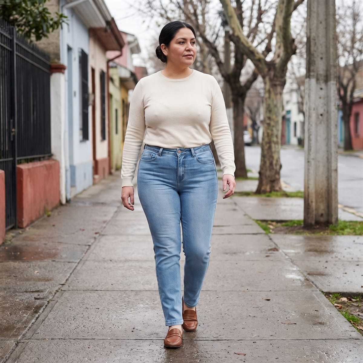 Jeans Azul Fit Recto lifestyle