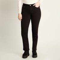 Jeans Negro Recto 5 Bolsillos