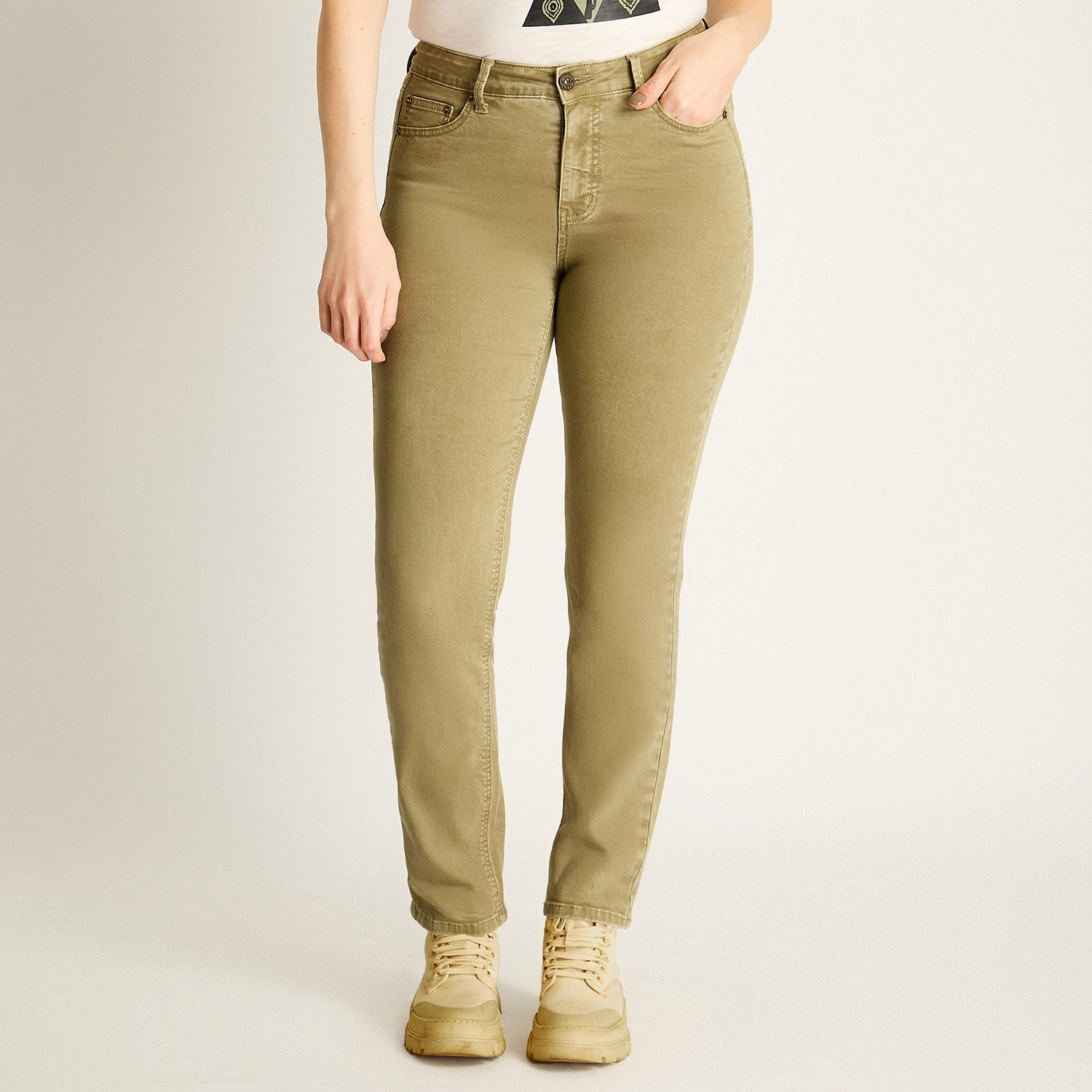 Jeans Verde Recto