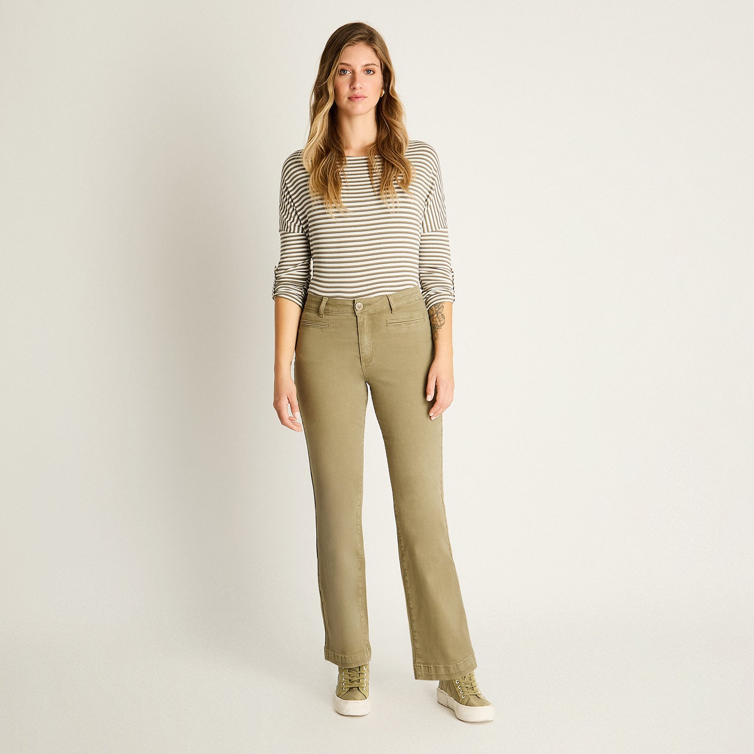Jeans Verde Wide Leg