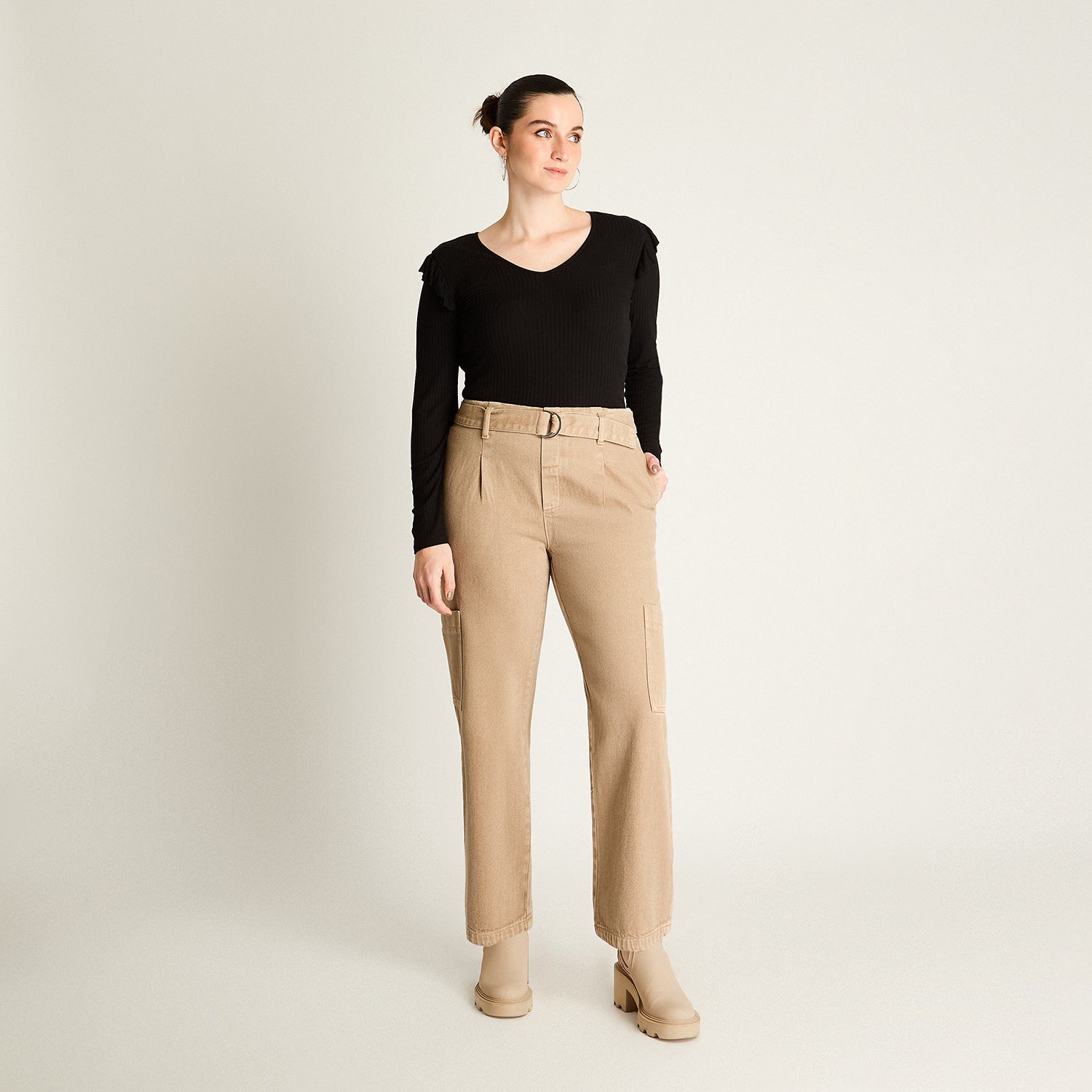 Jeans Cargo Beige