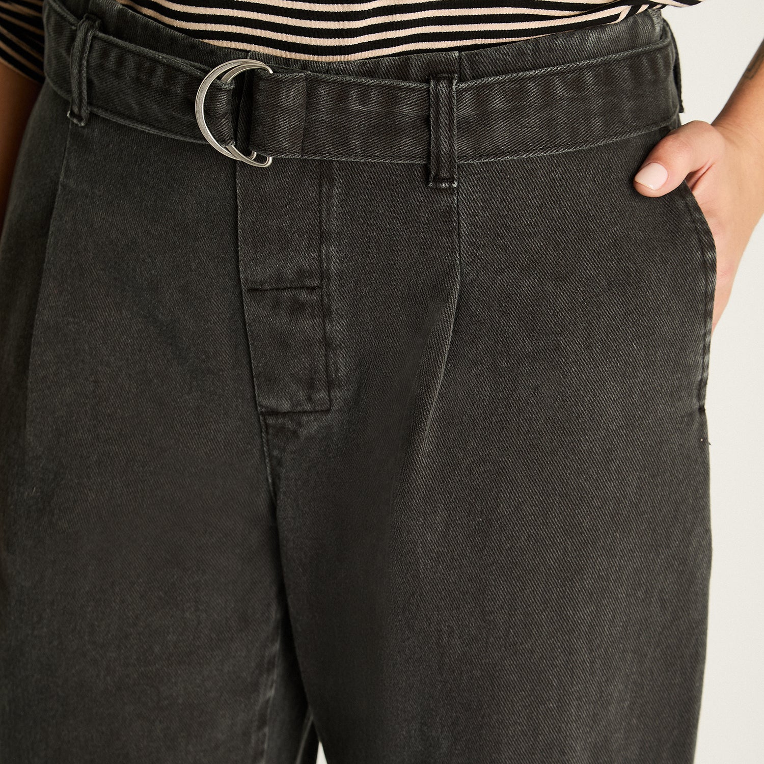 Jeans Cargo Gris Oscuro