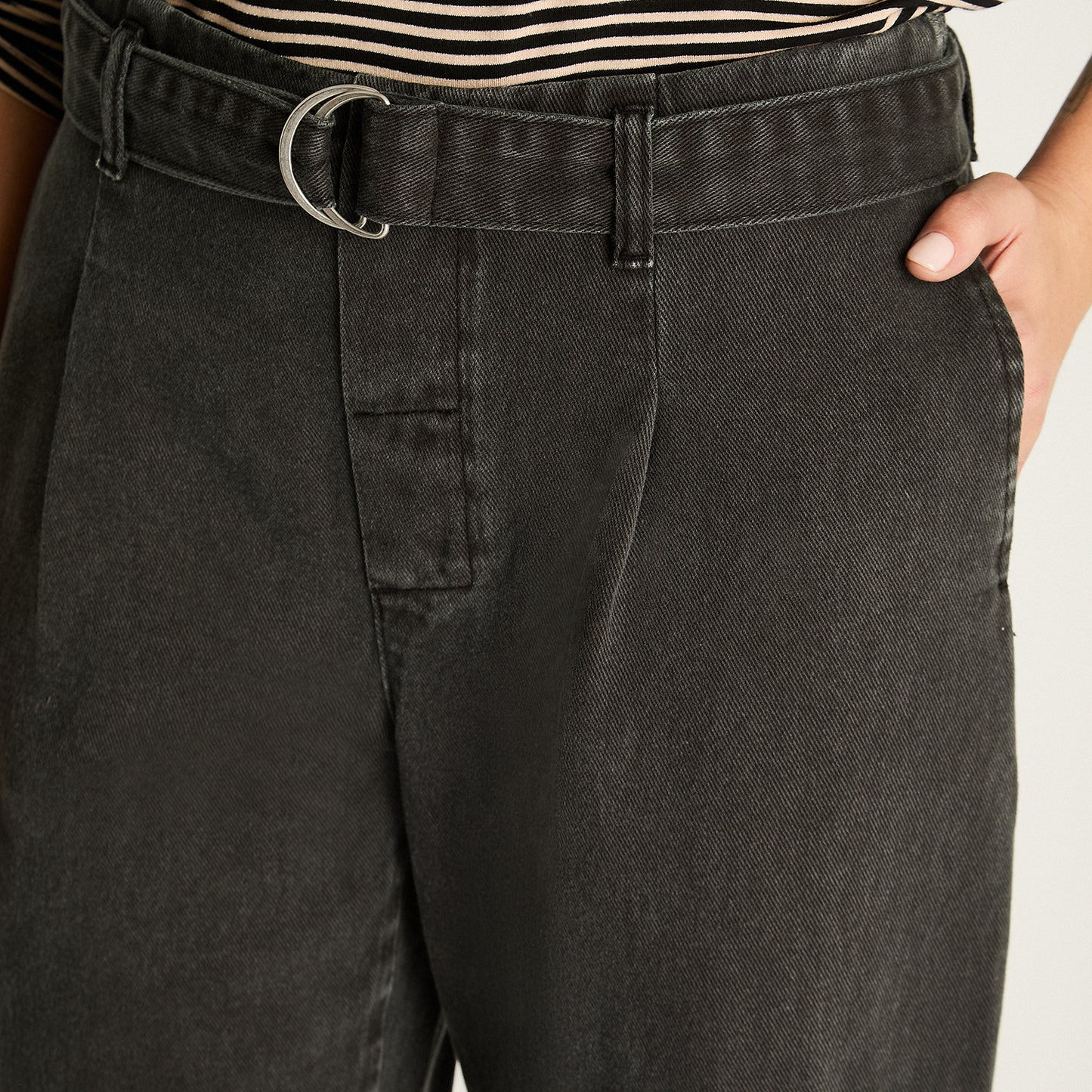 Jeans Cargo Gris Oscuro