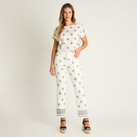 Jeans Blanco Recto No Elasticado Calce Normal