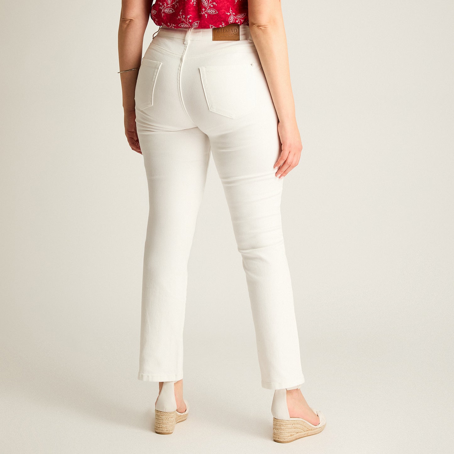 Jeans Blanco Recto 5 Bolsillos - Lorenzo di Pontti