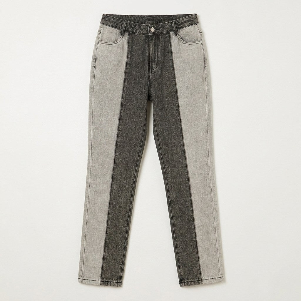 Jeans Gris Corte Slim en plano