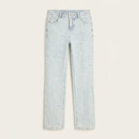 Jeans Azul Recto Con Rayas en plano