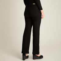 Jeans Negro Flare Botones Dorados - Lorenzo di Pontti