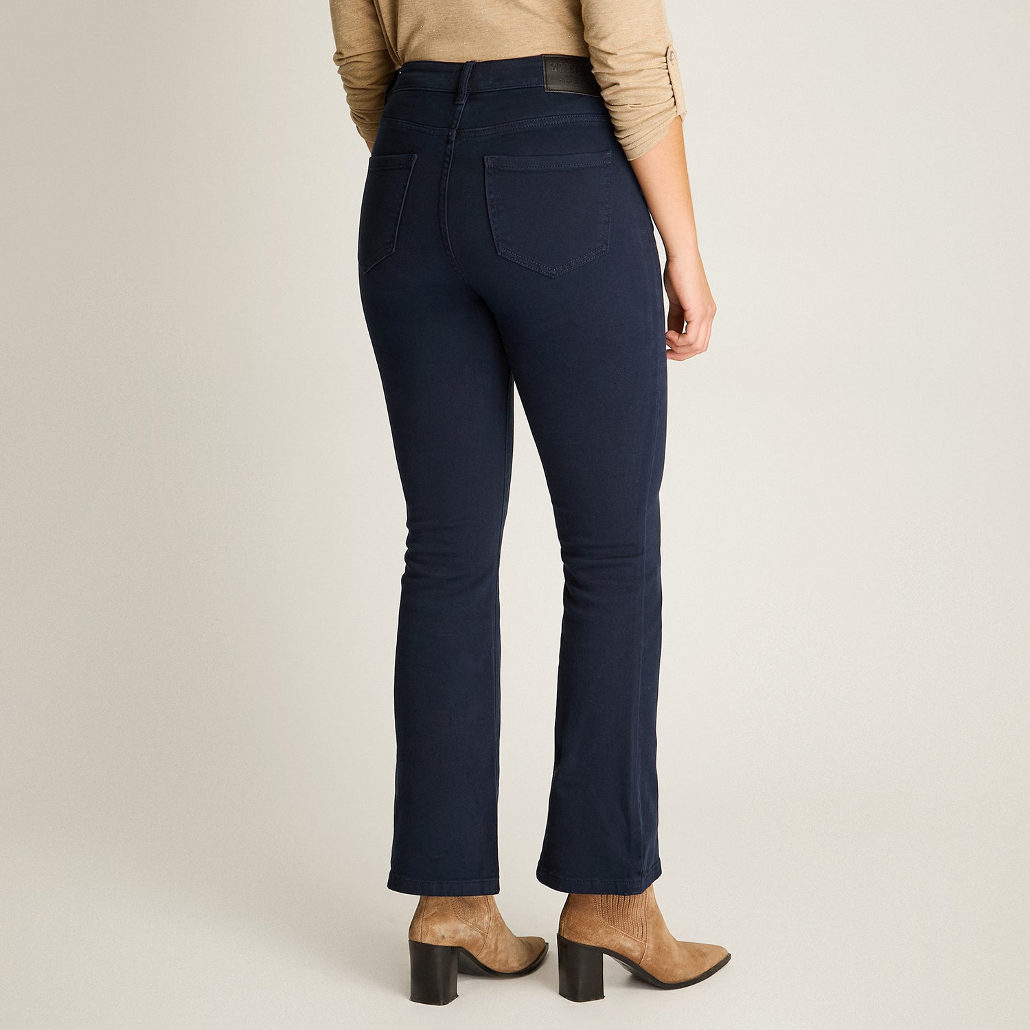 Jeans Azul Elasticidad Baja Sin Forro Calce Ajustado Tela Denim