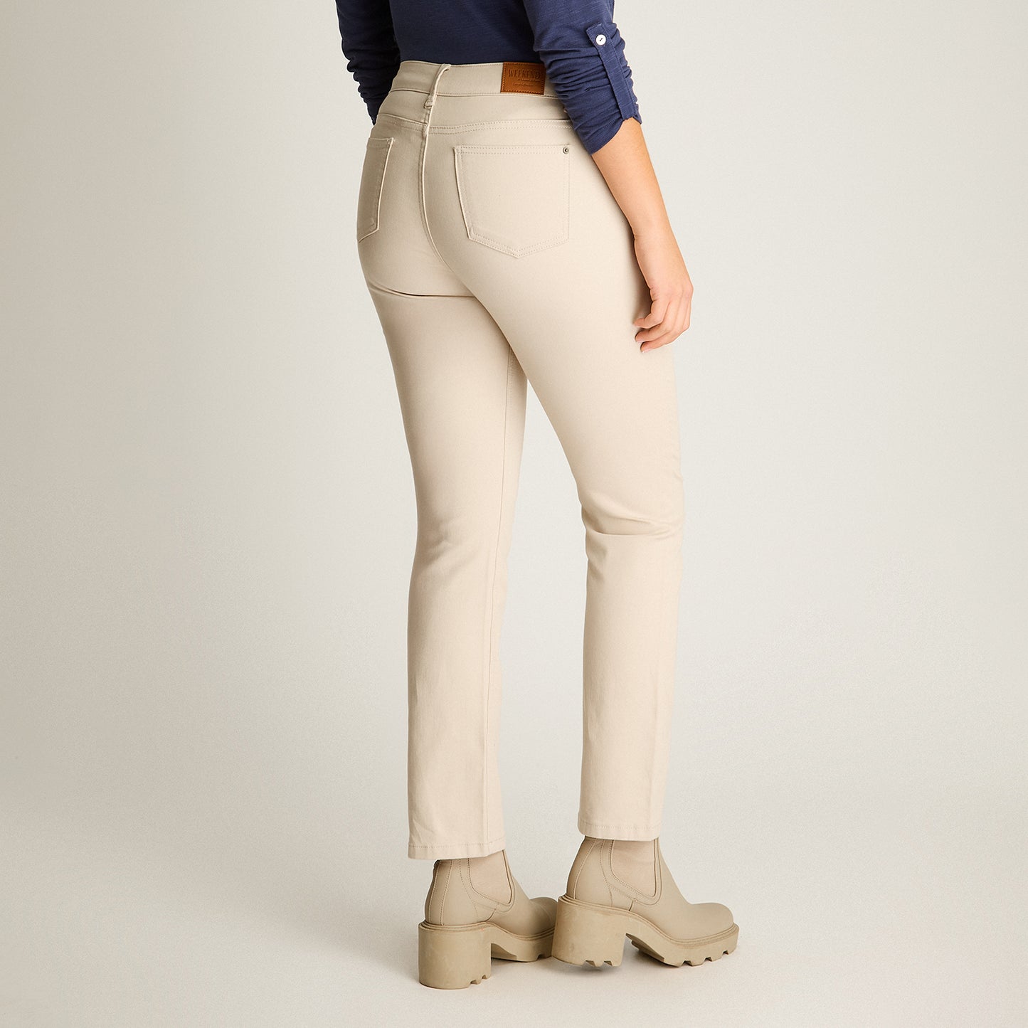 Jeans Crudo Elasticidad Baja Sin Forro Calce Normal Tela Denim