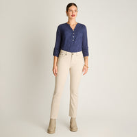 Jeans Crudo Elasticidad Baja Sin Forro Calce Normal Tela Denim