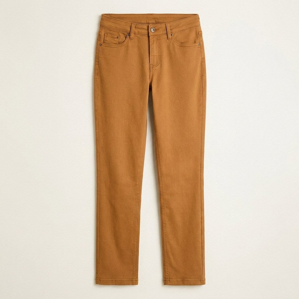 Jeans Recto Color 5 Bolsillos en plano