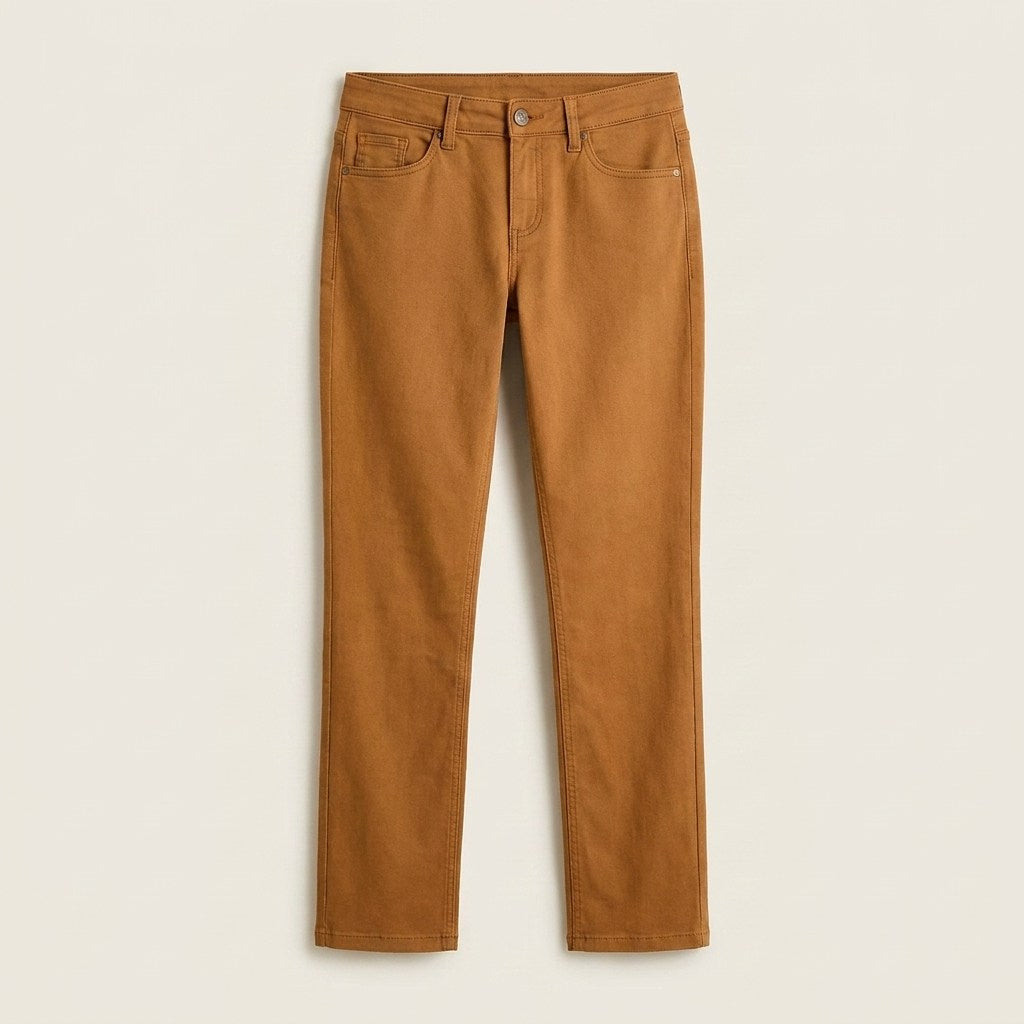 Jeans Recto Color 5 Bolsillos en plano